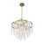 Savoy House Jeanette Four Light Chandelier in Noble Brass - 1-6450-4-127