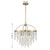 Savoy House Jeanette Four Light Chandelier in Noble Brass - 1-6450-4-127
