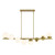 Savoy House Turin Eight Light Linear Chandelier in Warm Brass - 1-6524-8-322