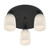 Savoy House Baldwin Three Light Flush Mount in Matte Black - 6-1247-3-89