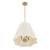 Savoy House Rosa Four Light Pendant in Noble Brass - 7-6083-4-127