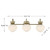 Savoy House Melbourne Three Light Bathroom Vanity in Noble Brass - 8-1028-3-127