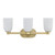 Savoy House Baldwin Three Light Bathroom Vanity in Noble Brass - 8-1245-3-127