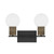 Savoy House Jarrell Two Light Bathroom Vanity in Matte Black - 8-4081-2-BK