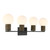 Savoy House Jarrell Four Light Bathroom Vanity in Matte Black - 8-4081-4-BK