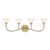 Savoy House Florena Four Light Bathroom Vanity in Noble Brass - 8-5081-4-127