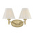 Savoy House Rosa Two Light Bathroom Vanity in Noble Brass - 8-6081-2-127