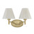 Savoy House Rosa Two Light Bathroom Vanity in Noble Brass - 8-6081-2-127