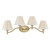 Savoy House Rosa Four Light Bathroom Vanity in Noble Brass - 8-6081-4-127