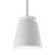 Justice Designs Radiance Collection One Light Pendant in Matte Black - CER-6427-WTWT-MBLK-BKCD