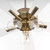 Quorum Ovation 52"Ceiling Fan in Aged Brass|Studio White - 4525-03806