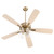 Quorum Ovation 52"Ceiling Fan in Aged Brass|Studio White - 4525-04806