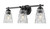 Z-Lite Andree Three Light Vanity in Matte Black - 1960-3V-MB