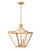 Z-Lite Montalcino Three Light Chandelier in Rubbed Brass - 1961-3C-RB