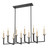 Z-Lite Gaultier Ten Light Linear Chandelier in Matte Black+Mordern Gold - 6100-10L-MB