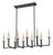 Z-Lite Gaultier Ten Light Linear Chandelier in Matte Black+Mordern Gold - 6100-10L-MB