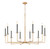 Z-Lite Gaultier Ten Light Chandelier in Mordern Gold - 6100-10MGLD