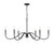 Z-Lite Toussant Six Light Chandelier in Matte Black - 6103-45MB