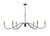 Z-Lite Toussant Six Light Chandelier in Matte Black - 6103-63MB