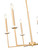 Z-Lite Gaultier Six Light Chandelier in Mordern Gold - 6100-6MGLD