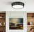 Z-Lite Bentley LED Flush Mount in Matte Black - 7702F20-MB-LED