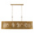 Minka-Lavery Aven Eight Light Linear Chandelier in Sand Coal Black - 16027-877