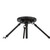 Minka-Lavery Halora Three Light Semi-Flush Mount in Dark Matte Black - 14086-899