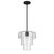 Minka-Lavery Velique One Light Pendant in Dark Matte Black - 19615-899
