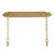 Metropolitan Glassara Eight Light Linear Chandelier in Legacy Brass - N3127-732