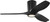 Visual Comfort Fan Seyra 44" Ceiling Fan in Midnight Black - 3SYRHSM44MBKD