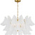 Visual Comfort Studio Chloe Five Light Chandelier in Burnished Brass/Burnished Brass - CC1825BBS