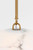 Visual Comfort Studio Savina One Light Pendant in Burnished Brass/Burnished Brass - CP1481BBS