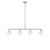 Generation Lighting Nube Four Light Linear Chandelier in Brushed Nickel - GLC1814BNE