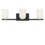 Generation Lighting Neblina Three Light Vanity in Midnight Black - GLV1973MBKE