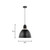 Visual Comfort Studio Huey One Light Pendant in Midnight Black - 6680301-112