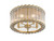 Eurofase Glasbury Five Light Flush Mount in Gold - 49185-010