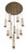 Eurofase Cambre LED Chandelier in Antique Brass - 50130-023