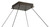 Eurofase Neoness LED Chandelier in Weathered Brass - 50053-018