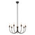 Alora Ember Seven Light Chandelier in Matte Black - CH419726MB