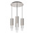 Alora Bordeaux LED Pendant in Brushed Nickel/Clear Ribbed Glass - MP502204BNCR-05