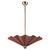 Alora Furrow LED Pendant in Burgundy - PD354125BGD