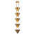 Alora Versus Five Light Pendant in Patina Brass - PD341548PTB
