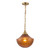 Alora Farrah One Light Pendant in Brushed Gold/Amber - PD651012BGAM