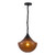 Alora Farrah One Light Pendant in Matte Black/Amber - PD651012MBAM