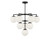 Generation Lighting Nube Ten Light Chandelier in Midnight Black - GLC18010MBKE