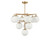 Generation Lighting Nube Ten Light Chandelier in Satin Brass - GLC18010SB