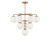 Generation Lighting Nube Ten Light Chandelier in Satin Brass - GLC18010SBE