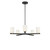 Generation Lighting Neblina Five Light Chandelier in Midnight Black - GLC1935MBK
