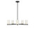 Generation Lighting Neblina Five Light Chandelier in Midnight Black - GLC1935MBKE