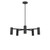 Generation Lighting Zentro Five Light Chandelier in Midnight Black - GLC2055MBK